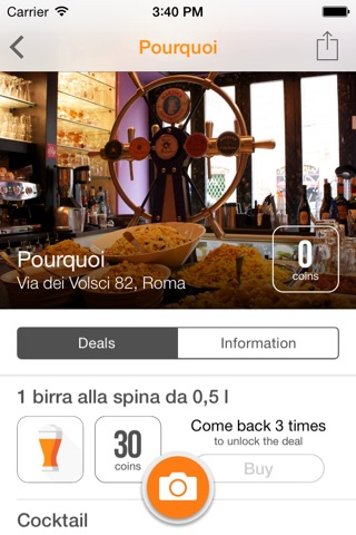 Pubster - L'app che ti offre da bere screenshot 2