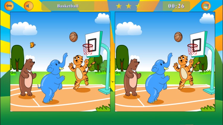 Find differences: animal sports