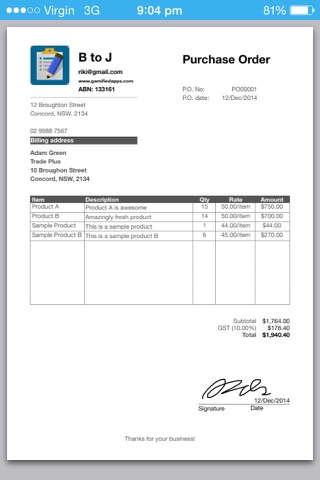 Purchase Order Pro screenshot 4