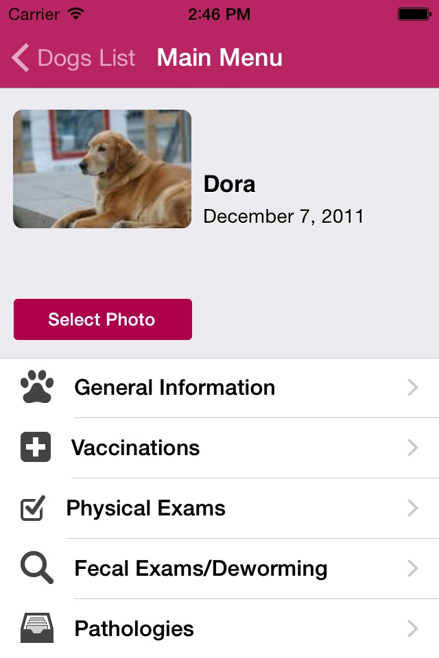 Dog Medical Agenda screenshot 2