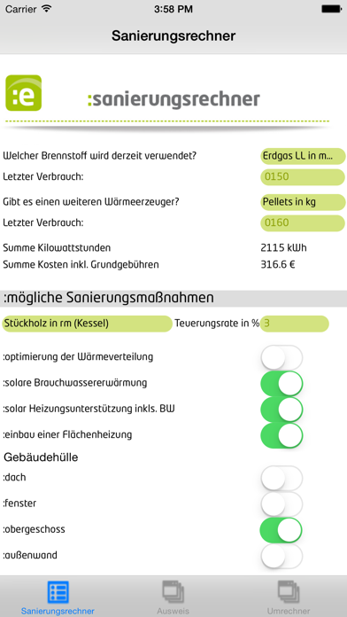 How to cancel & delete Energie- und Sanierungsrechner from iphone & ipad 2