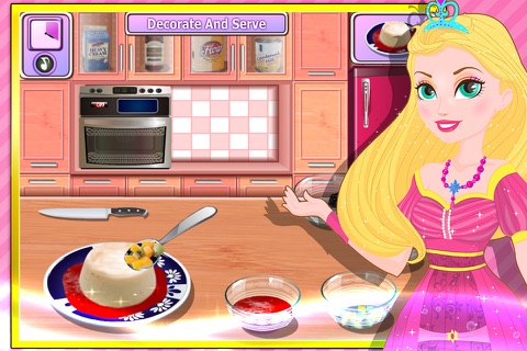 kids cooking game-panna cotta screenshot 3