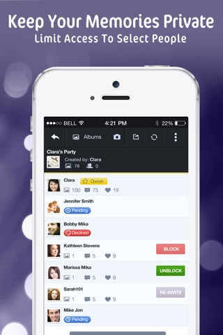 Shareaflash Photo & Video Album To Collect & Share Private Fotos And Videos Of Special Events Within A Personal Group screenshot 4
