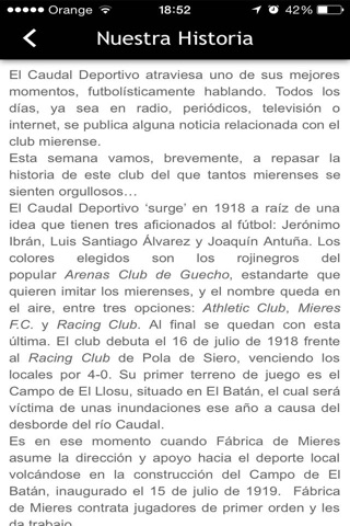 Caudal Deportivo Mieres screenshot 2