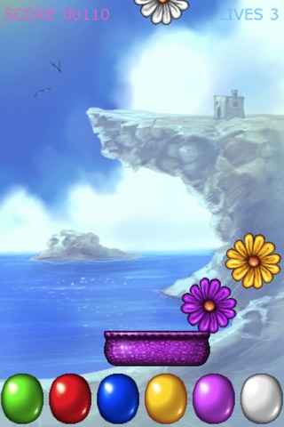 Flower Doodles Fall - Endless Arcade Falling screenshot 3