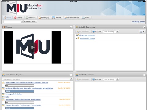 MobileIron University screenshot 2