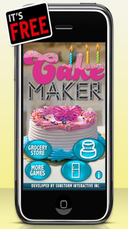 Cake Maker Game - Make, Bake, Decorate & Eat Party Cake Food with Frosting and Candy Free Games