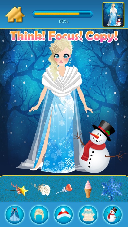 My Pretty Little Snow Princess Copy & Draw Game - Virtual World of Royal Beauty BFF Dress Up Club Edition - Free App screenshot-4
