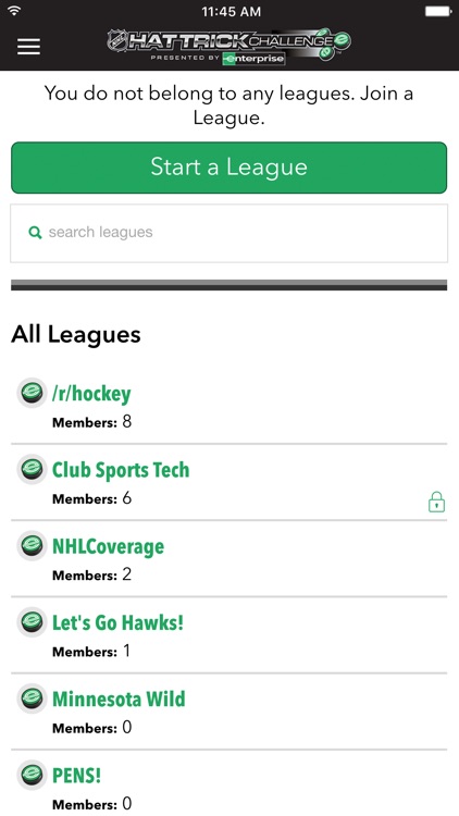 NHL Hat Trick Challenge