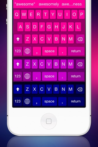 Color Keyboard – with Prediction: Beautiful Custom Keyboard for iOS8 screenshot 2