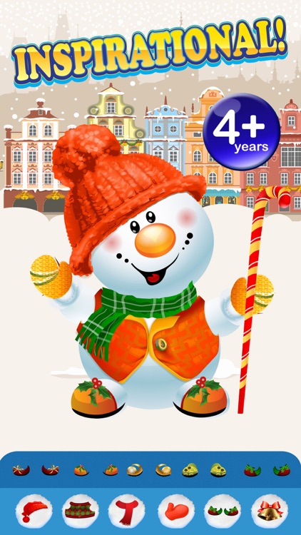 Design and Build My Frozen Snowman Christmas Creation Game - Free App