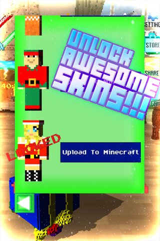 1000000 Voxel Gifts - Christmas Edition 3D with Minecraft Skin Uploader screenshot 2