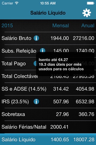 Simulador Salário Líquido screenshot 2