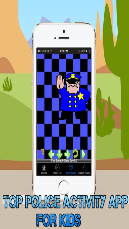 Police Game for Little Boys - Fun Activities, Match, Puzzles and Block Games