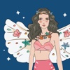 Dress up superstar angels in fashion show aquatic princess supermodel life version