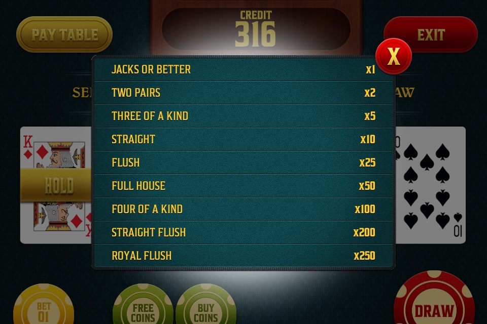 Video Poker - Tournament Style Casino App - Play for Free screenshot 4
