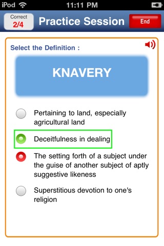 IntelliVocab for GRE and GMAT screenshot 2