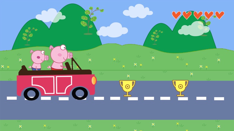 The Car Peppie Pinky Pig