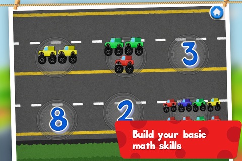 Truck Match- Preschool Math Quantity Activity FREE screenshot 2