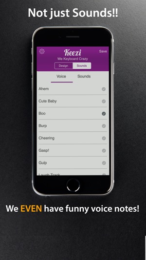 Keezi Keyboards Free - 你的有趣的聲音Bite.s鍵盤(圖2)-速報App