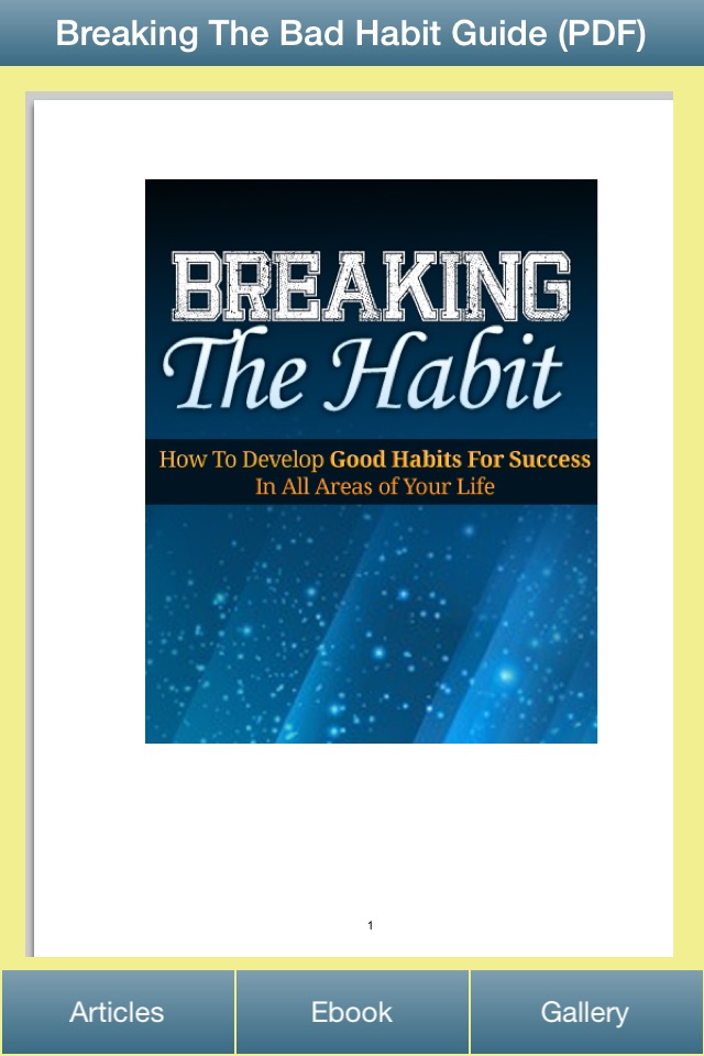 Breaking The Bad Habit Guide - How To Break Bad Habits, Change Bad to Good Habits screenshot 2