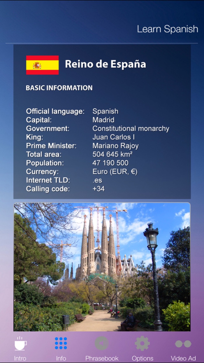Learn SPANISH Fast and Easy - Learn to Speak Spanish Language Audio Phrasebook and Dictionary App for Beginners