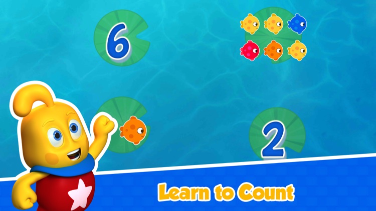 Learn to Count 1234 with Fishes - Numbers Counting & Quantity Match Math Puzzle : Memory IQ for  toddler & kids of Montessori, Preschool & Kindergarten FREE