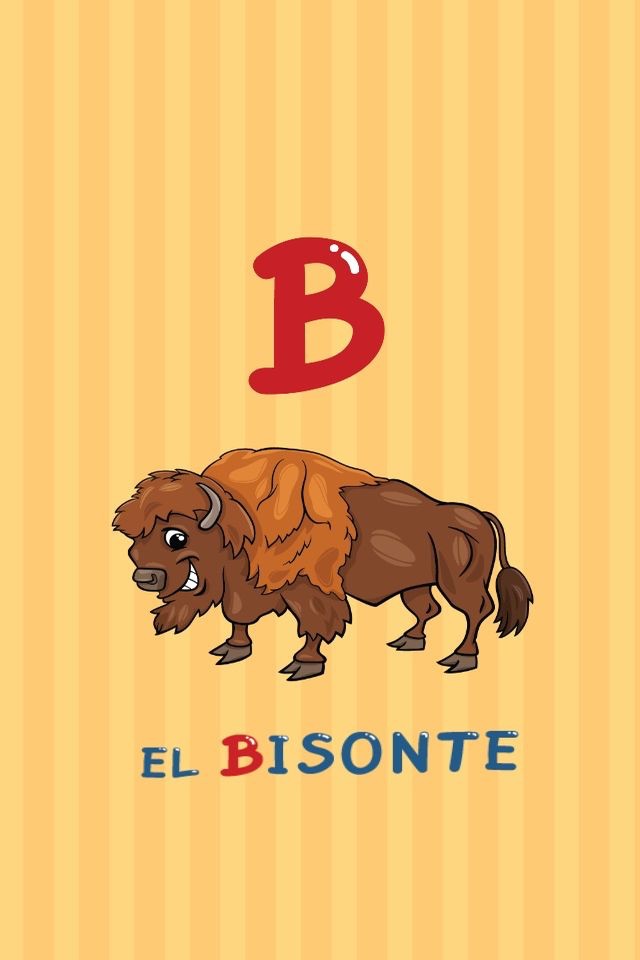 ABC Animals Spanish Alphabets Flashcards: Vocabulary Learning Free For Kids! screenshot 3