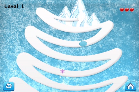 A Frozen Diamond Fall Escape - Snowflake Jewel Challenge screenshot 3