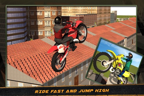 Crazy Motorcycle Roof Jumping 3D – Ride the motorbike to perform extreme stunts screenshot 4