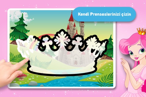 Free Kids Puzzle Teach me Tracing & Counting with Princesses: discover pink pony’s, fairy tales and the magical princess screenshot 2