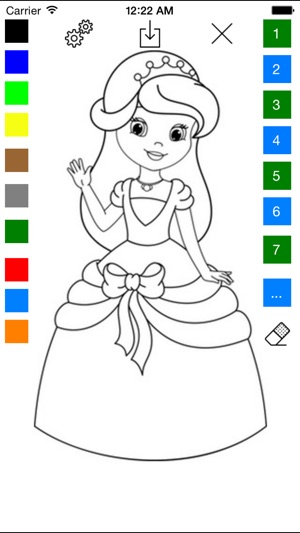 Princess Coloring Book for Girls - Learn to Color Ice Prince(圖2)-速報App