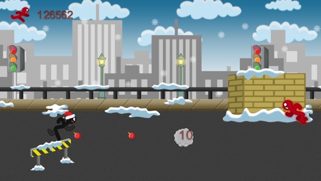 Stick-Man Santa-Claus Holiday Town Dash for Kid-s(圖2)-速報App