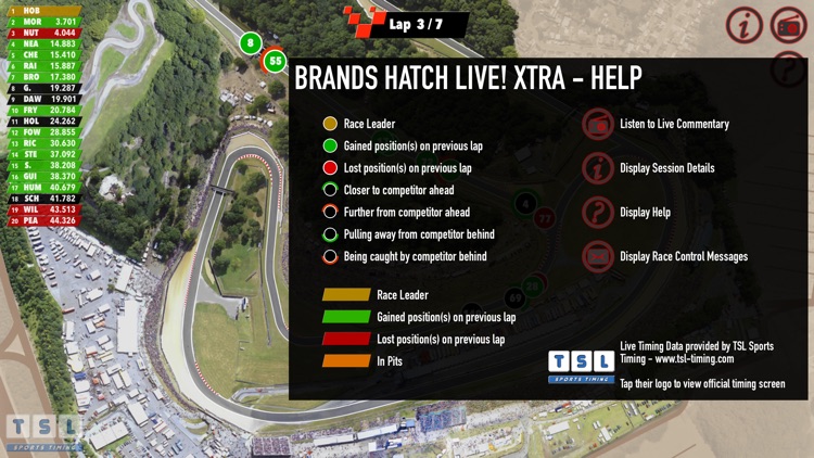 Brands Hatch LIVE! Xtra - Live Timing, Vehicle Tracking & Commentary