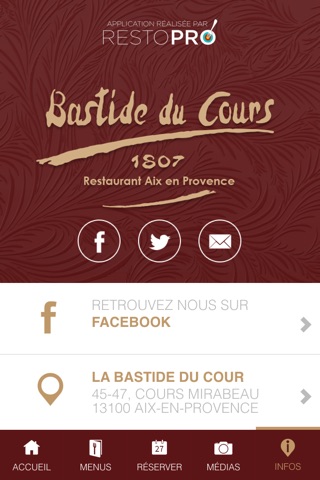 La Bastide du Cours - restaurant Aix en Provence screenshot 4
