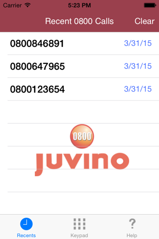 0800 Juvino screenshot 2
