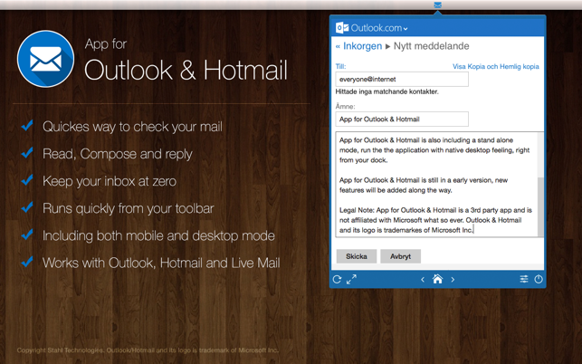 App for Outlook & Hotmail