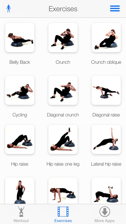 Virtual Trainer Bosu Ball