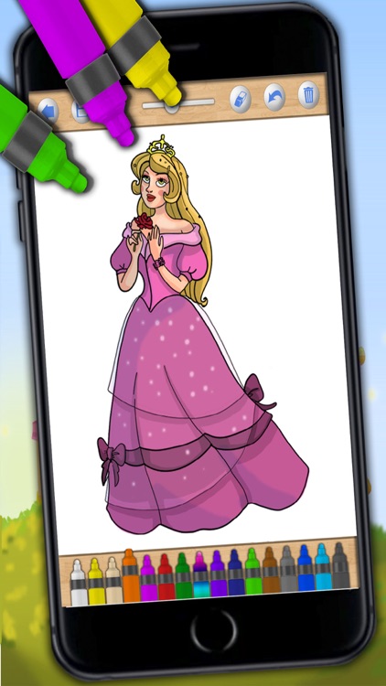 Paint and Color Princesses –coloring book Premium