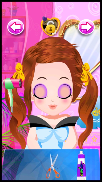 A Princess Hair & Nail Salon - little fashion spa & wedding makeover games for kids screenshot-3