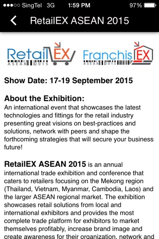 RetailEX & FranchisEX 2015 screenshot 2
