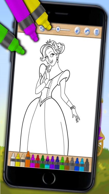 Paint and Color Princesses –coloring book Premium screenshot-4