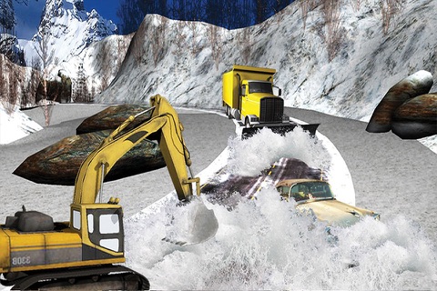 Snow Plow Rescue Truck OP - Cold Winter Snowblower Excavator Street King screenshot 3