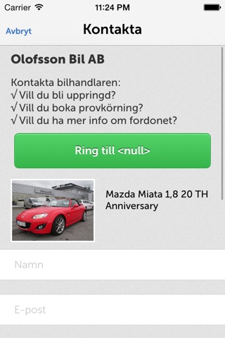 Olofsson Bil AB screenshot 2