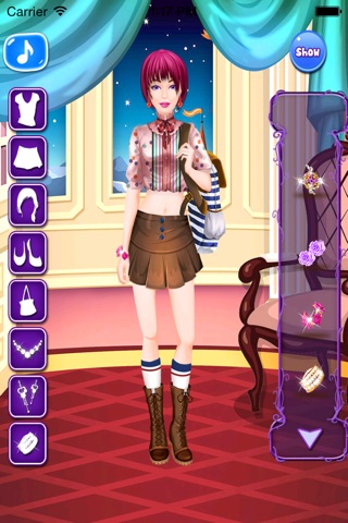 high school salon - dressup games screenshot 2