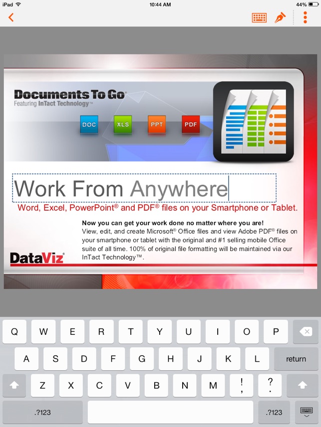Documents To Go® - for BES12 Screenshot