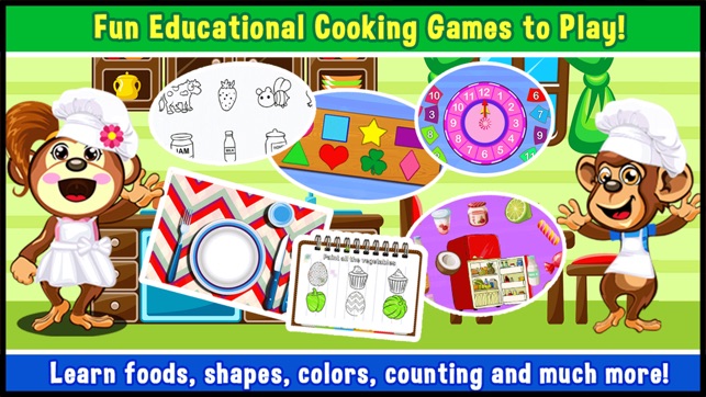 Preschool Educational Zoo Kitchen Games for Toddler | play c(圖1)-速報App