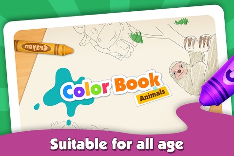 Kids ColorBook: Animals - Educational Coloring & Painting Game Design for Children & Baby Toddler screenshot 4