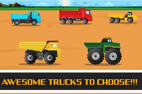 Dump Truck Construction Racing Mega Challenge by Top Free Fun Games screenshot 2