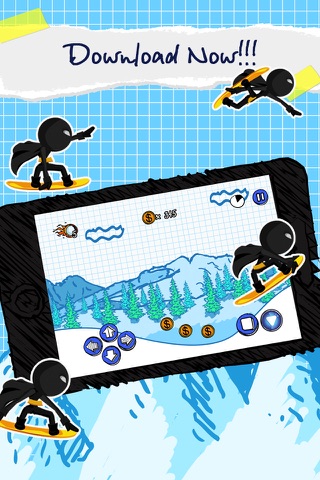 Amazing Stickman Snowboard screenshot 4